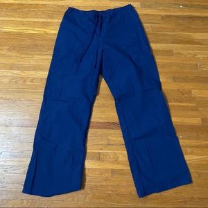 Navy blue scrub pants